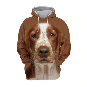 Welsh Springer Spaniel Sit AOP Hoodie